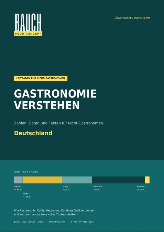 Titelseite des Leitfadens Gastronomie verstehen